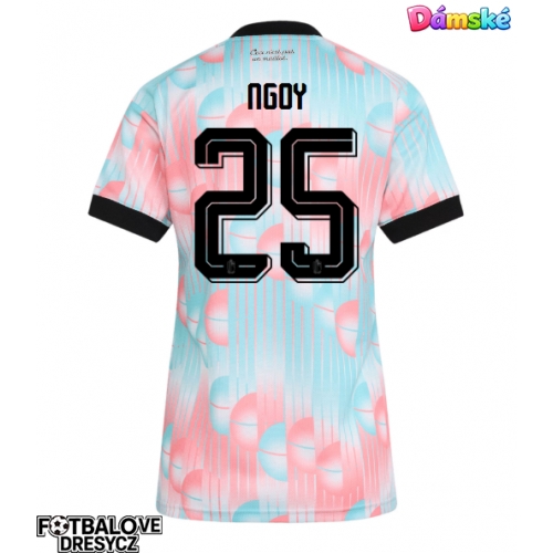 Belgie Nathan Ngoy #25 Dámské Venkovní Dres MS 2026 Krátký Rukáv Belgie Nathan Ngoy #25 Dámské Venkovní Dres MS 2026 Krátký Rukáv